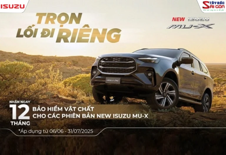 ƯU ĐÃI ĐẶC BIỆT KHI SỞ HỮU ISUZU MU-X 2025