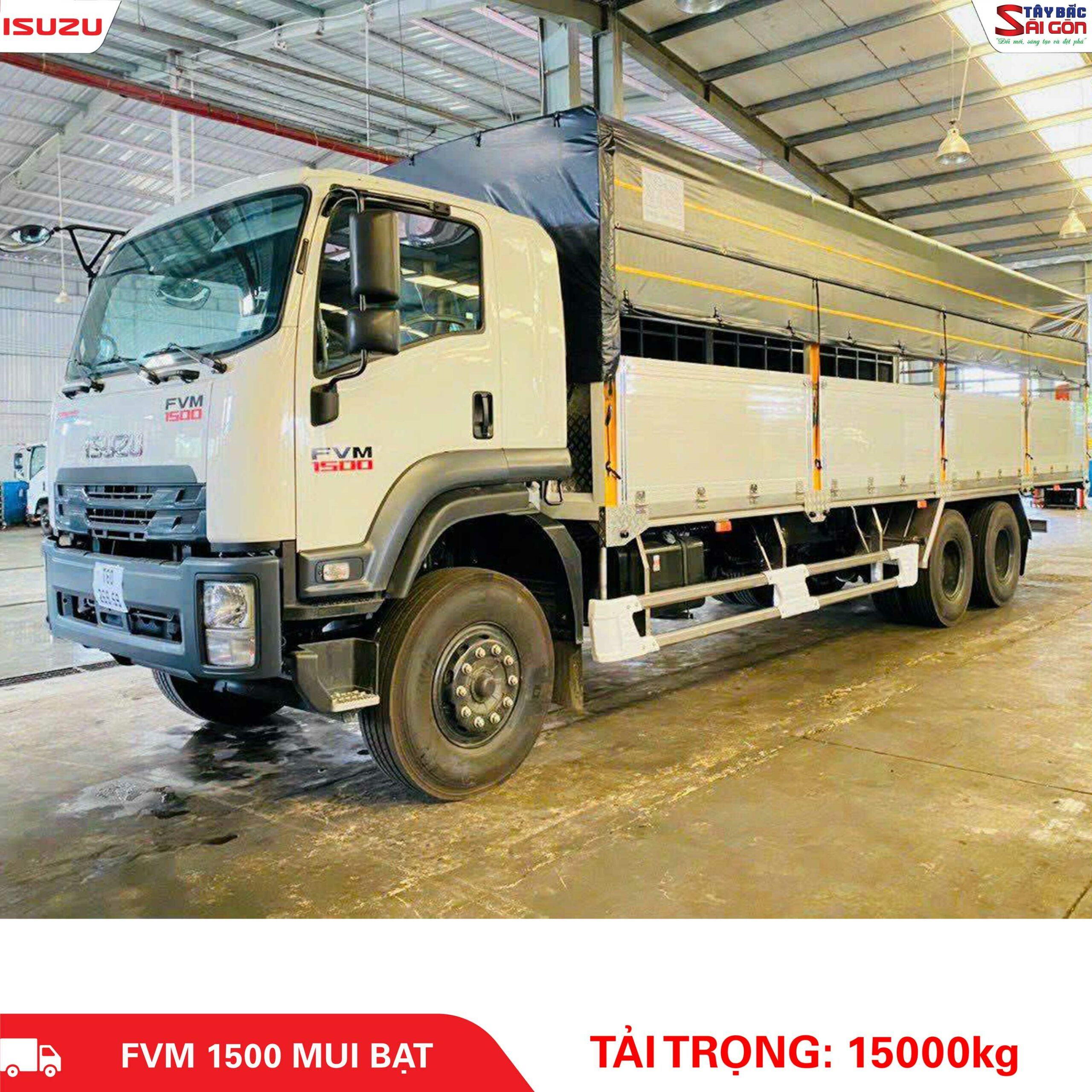 Xe Tải Isuzu 15 Tấn FVM1500 Thùng Mui Bạt