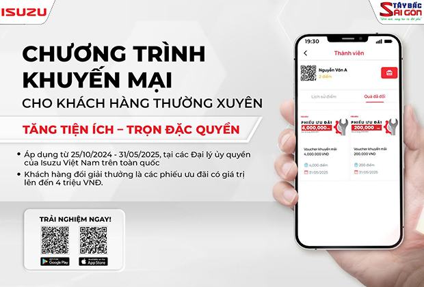 Tận hưởng tính năng “Thành viên” trên ứng dụng ISUZU CARE