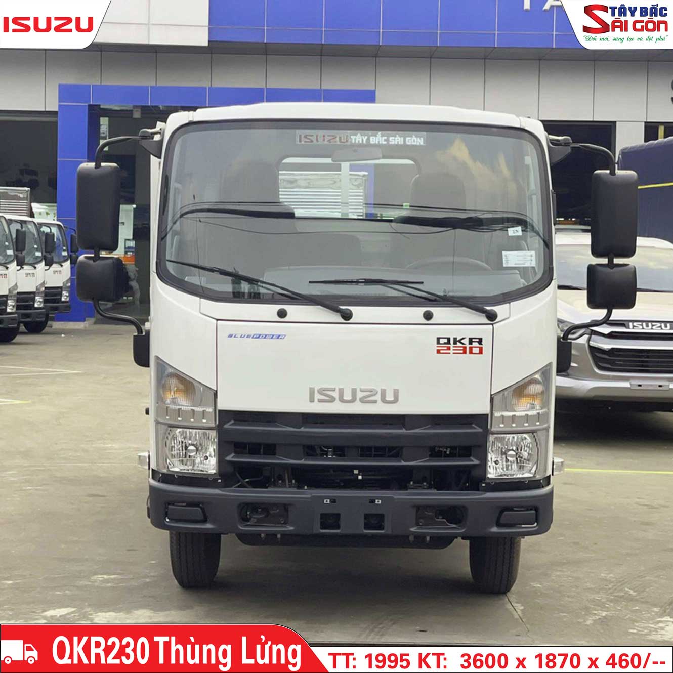 Xe Tải Isuzu QKR230 1.9 Tấn Thùng Lửng