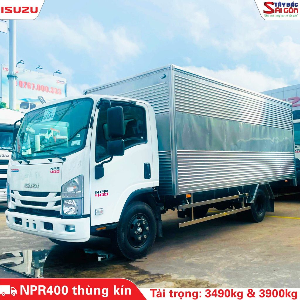 Xe tải Isuzu NPR400 3.5 Tấn Thùng Kín