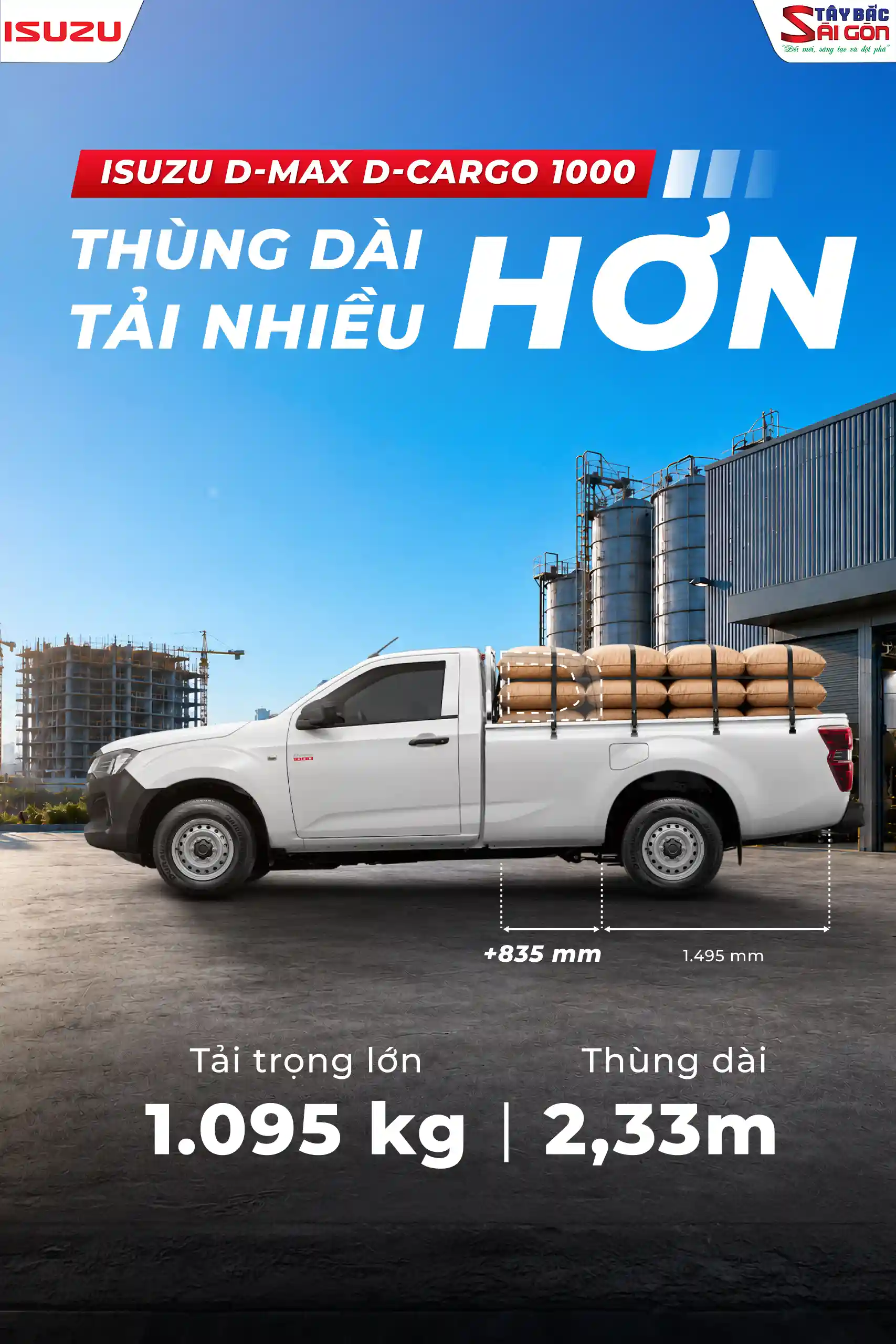 D-cargo thùng dài hơn, chở nhiều hơn