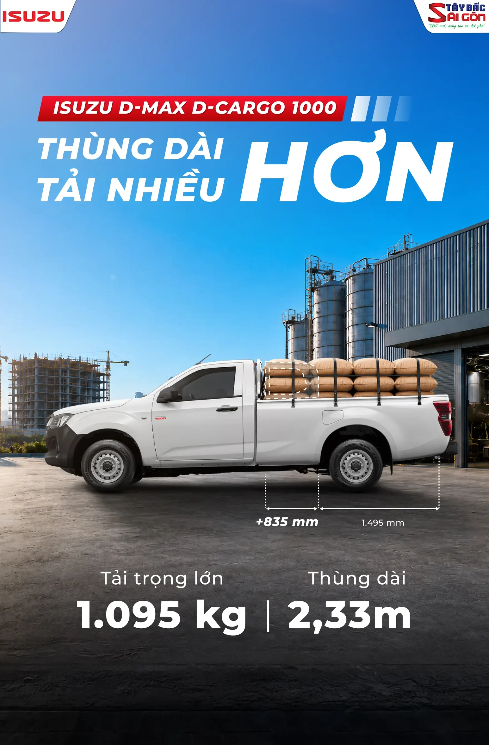 D-cargo thùng dài hơn, chở nhiều hơn