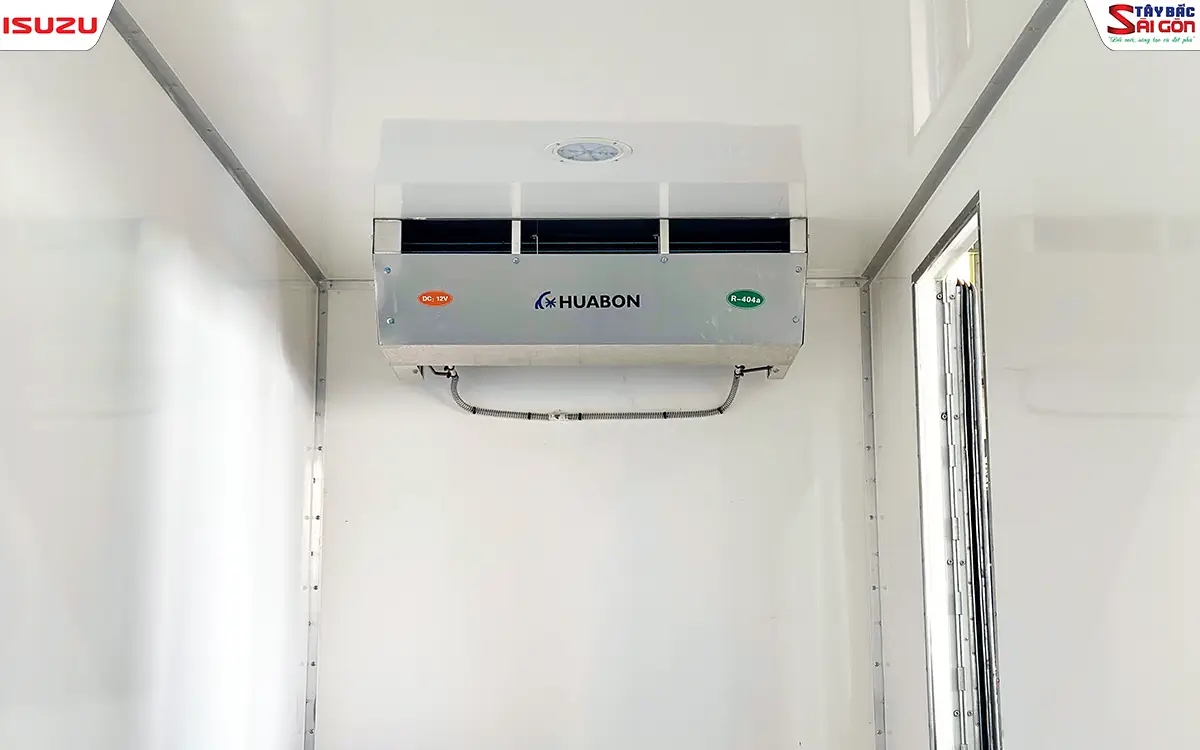 Vỏ dàn lạnh Huabon bên trong khoang hàng