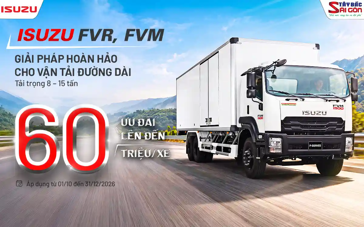 Ưu đãi xe tải ISUZU FVR FVM