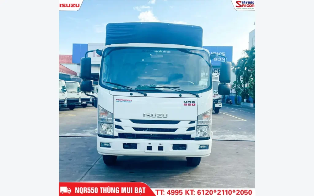 Xe Tải ISUZU NQR550 Thùng Mui Bạt