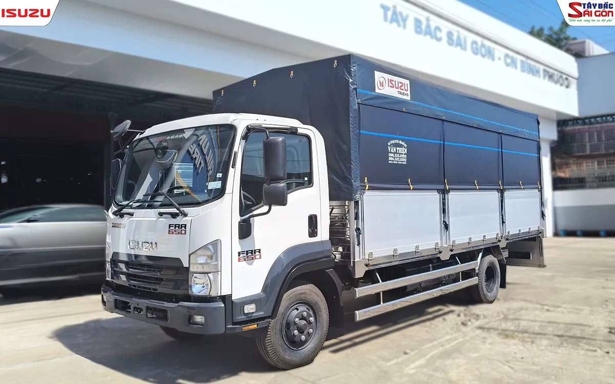 Xe Tải 6.5 Tấn Bửng Nhôm Isuzu FRR650 (Thùng 5.9m)