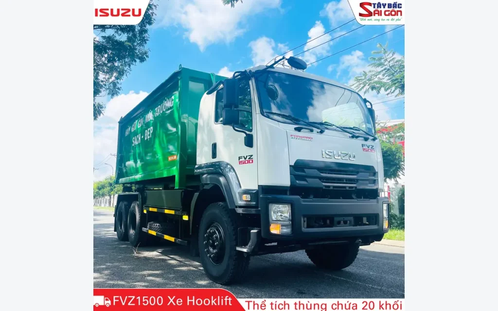 Xe Tải ISUZU FVZ1500 20 khối Hooklift