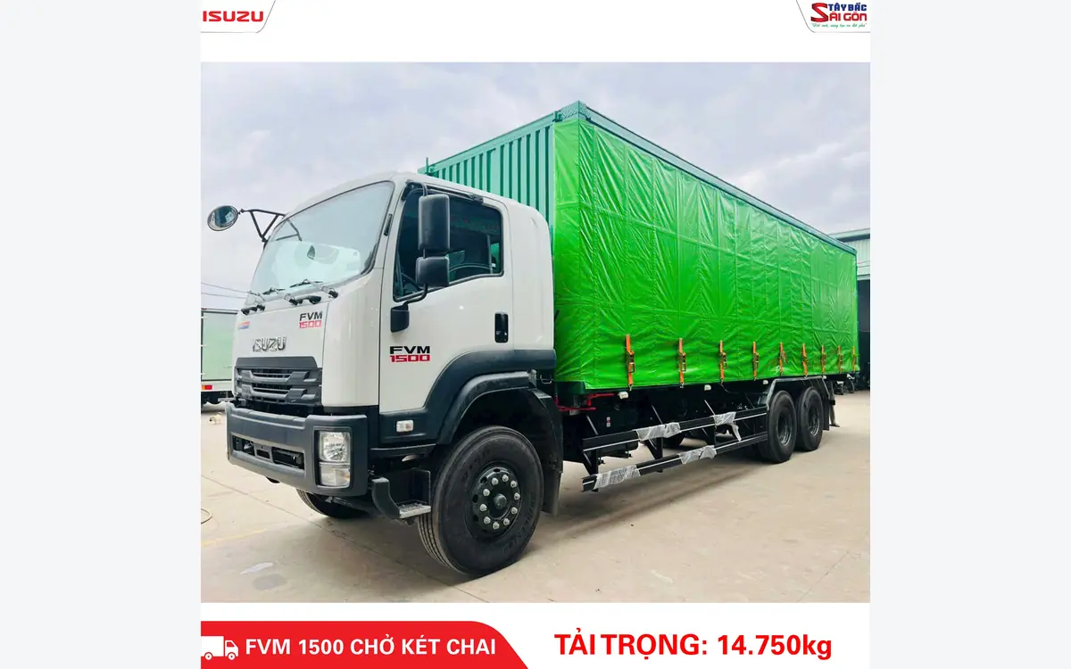 Xe Tải ISUZU 15 Tấn FVM1500 Chở Bia