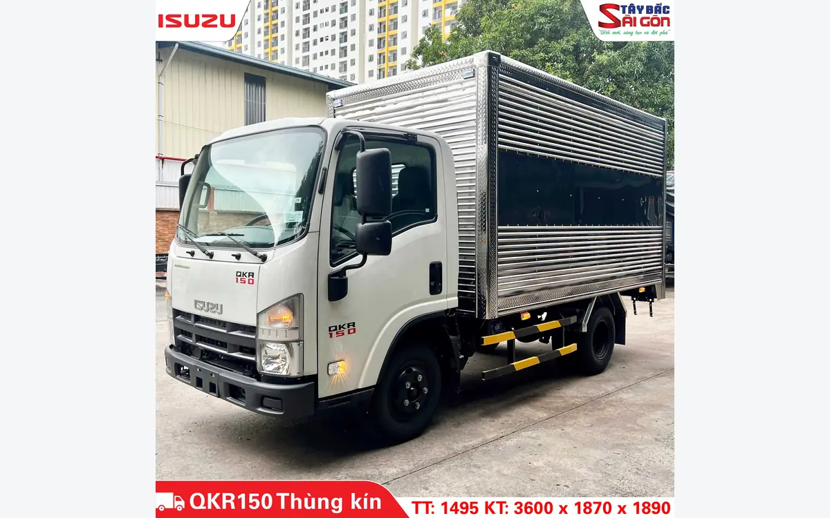 Xe Tải ISUZU QKR150 1.4 Tấn Thùng Kín
