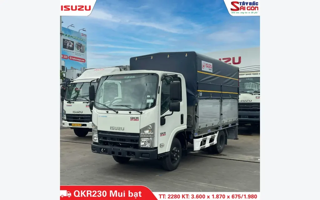 Xe Tải ISUZU QKR230 Thùng Mui Bạt