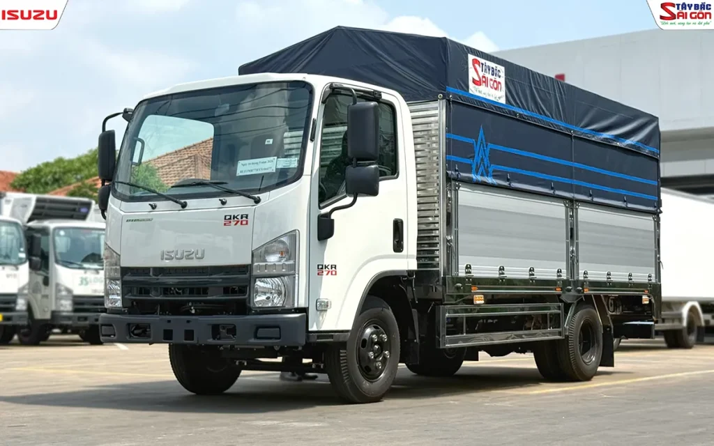 Xe Tải ISUZU QKR 270 Thùng Bạt (Thùng 4.4m)